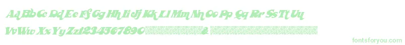 Wickedseventies Font – Green Fonts on White Background
