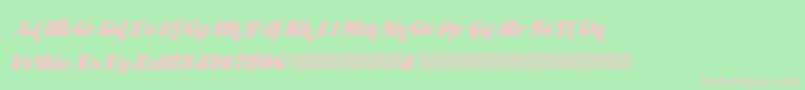 Wickedseventies Font – Pink Fonts on Green Background