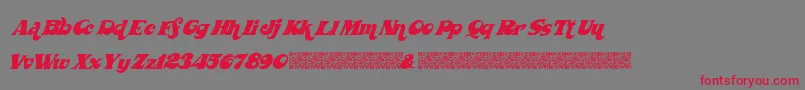 Wickedseventies Font – Red Fonts on Gray Background