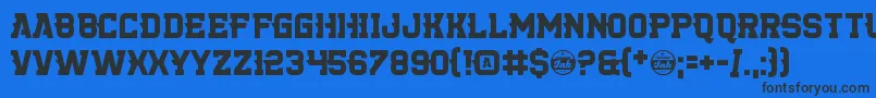 fuente KillerCollege – Fuentes Negras Sobre Fondo Azul