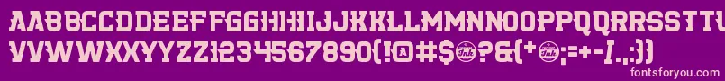 KillerCollege Font – Pink Fonts on Purple Background