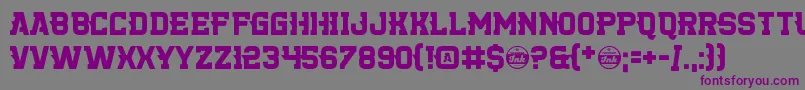 KillerCollege Font – Purple Fonts on Gray Background