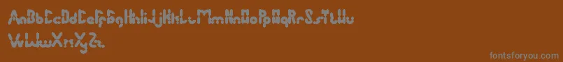 Шрифт AntiqueRetro – серые шрифты на коричневом фоне