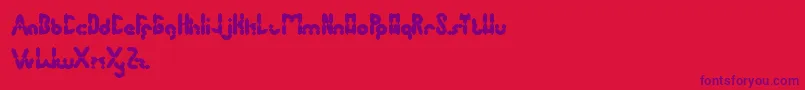 Шрифт AntiqueRetro – фиолетовые шрифты на красном фоне