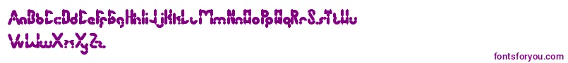AntiqueRetro-fontti – violetit fontit valkoisella taustalla