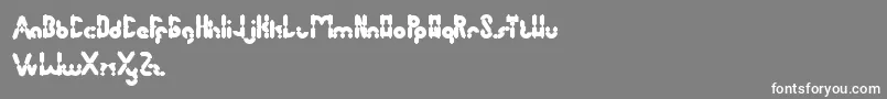 Шрифт AntiqueRetro – белые шрифты на сером фоне