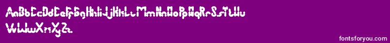 AntiqueRetro Font – White Fonts on Purple Background