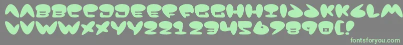 Шрифт Jackson – зелёные шрифты на сером фоне