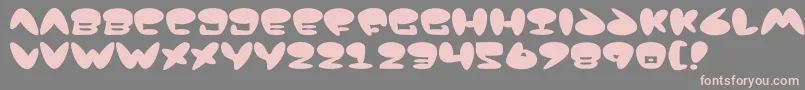 Шрифт Jackson – розовые шрифты на сером фоне