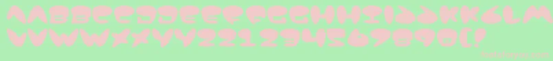 Jackson Font – Pink Fonts on Green Background