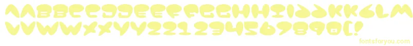 Jackson Font – Yellow Fonts on White Background