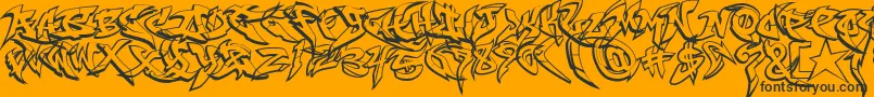 En savoir plus sur la police RaseoneOutline Police RaseoneOutline – polices noires sur fond orange