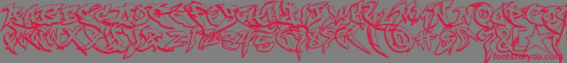 Подробнее о шрифте RaseoneOutline Шрифт RaseoneOutline – красные шрифты на сером фоне