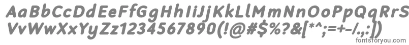RobagaRoundedBlackItalic Font – Gray Fonts