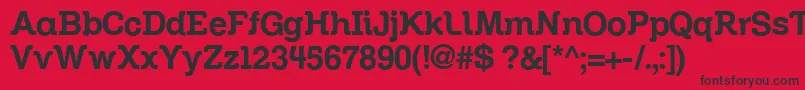 Zil Font – Black Fonts on Red Background