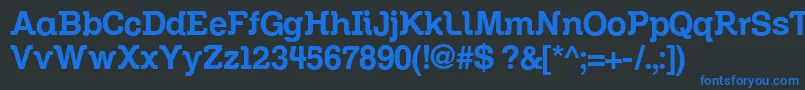 Zil Font – Blue Fonts on Black Background