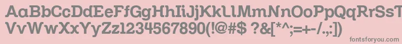 Zil Font – Gray Fonts on Pink Background