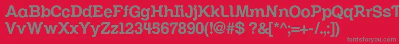 Шрифт Zil – серые шрифты на красном фоне