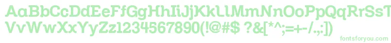 Zil Font – Green Fonts on White Background