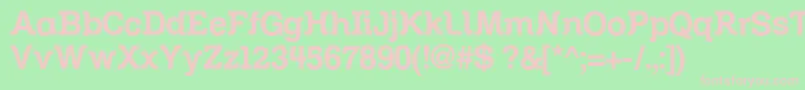 Zil Font – Pink Fonts on Green Background