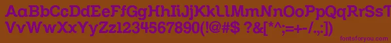 Zil Font – Purple Fonts on Brown Background
