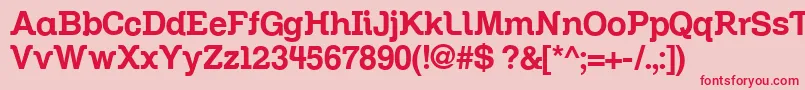 Шрифт Zil – красные шрифты на розовом фоне