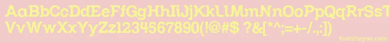 Zil Font – Yellow Fonts on Pink Background