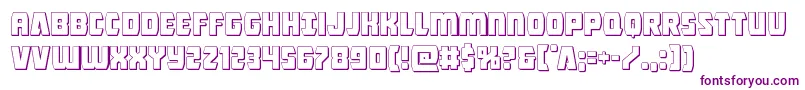 Intergalactic3D-fontti – violetit fontit