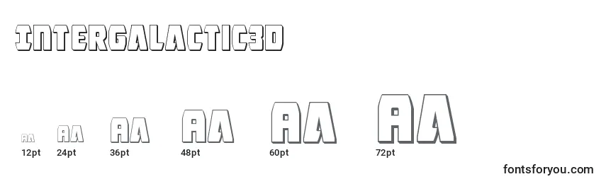 Intergalactic3D Font Sizes