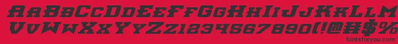 Interceptorbei Font – Black Fonts on Red Background