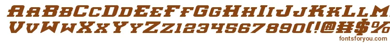 Interceptorbei Font – Brown Fonts on White Background