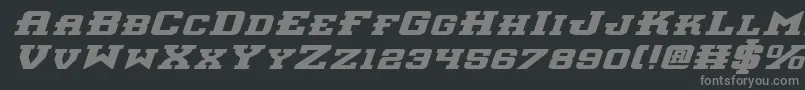 Interceptorbei Font – Gray Fonts on Black Background