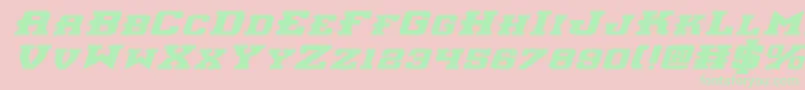 More about Interceptorbei Font Interceptorbei Font – Green Fonts on Pink Background