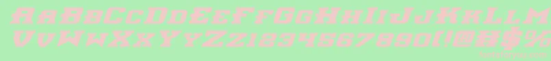 Interceptorbei Font – Pink Fonts on Green Background