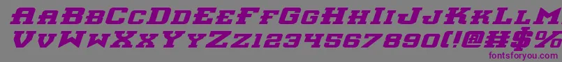 Interceptorbei Font – Purple Fonts on Gray Background