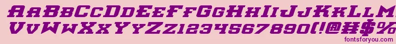 Interceptorbei Font – Purple Fonts on Pink Background