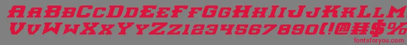 Interceptorbei Font – Red Fonts on Gray Background