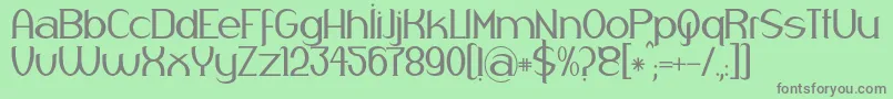 Respingo Font – Gray Fonts on Green Background