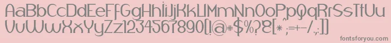 Respingo Font – Gray Fonts on Pink Background