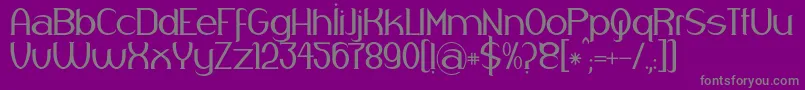 Respingo Font – Gray Fonts on Purple Background