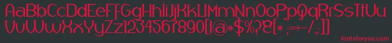 Respingo Font – Red Fonts on Black Background