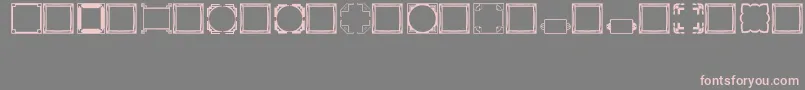 More about Borders2Regular Font Borders2Regular Font – Pink Fonts on Gray Background