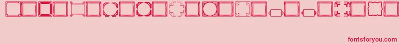 More about Borders2Regular Font Borders2Regular Font – Red Fonts on Pink Background