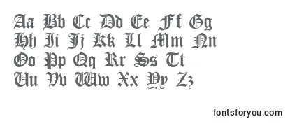 Review of the OldEnglishGothic Font
