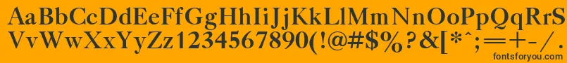 TitleBold Font – Black Fonts on Orange Background