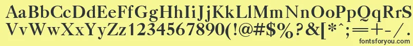 TitleBold Font – Black Fonts on Yellow Background