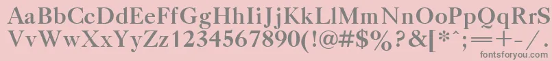 TitleBold Font – Gray Fonts on Pink Background