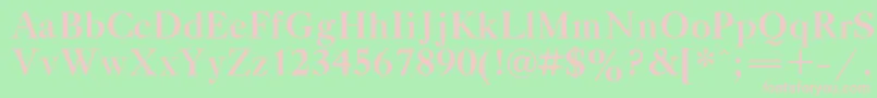 TitleBold Font – Pink Fonts on Green Background