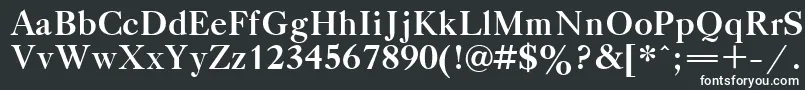 Czcionka TitleBold – białe czcionki