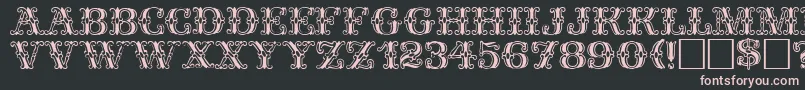 FantasiaPlain Font – Pink Fonts on Black Background